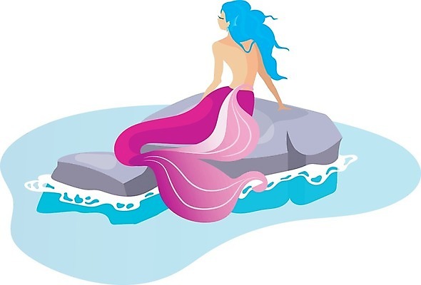 EPS 해외이미지 전신 여자 바다 일러스트 한명 앉기 성인 바위 그리스로마신화 인어 성인여자한명만 해외일러스트 1 모션 사람 신화 여자한명만 성인여자만 파일형식 벡터 이미지허브