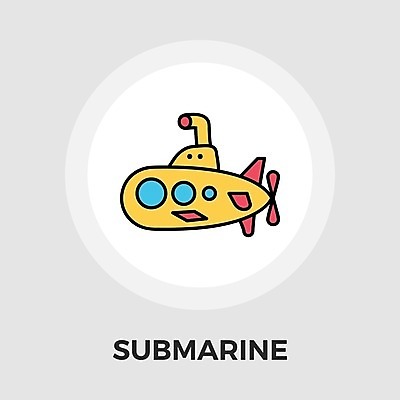 EPS 해외이미지 일러스트 사람없음 노란색 잠수함 해외일러스트 컬러 파일형식 벡터 이미지허브