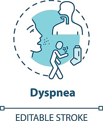 EPS 해외이미지 컨셉 사람없음 고통 호흡기관 질병 호흡곤란 해외일러스트 감정 의학 장기_의학 증상 파일형식 벡터 이미지허브