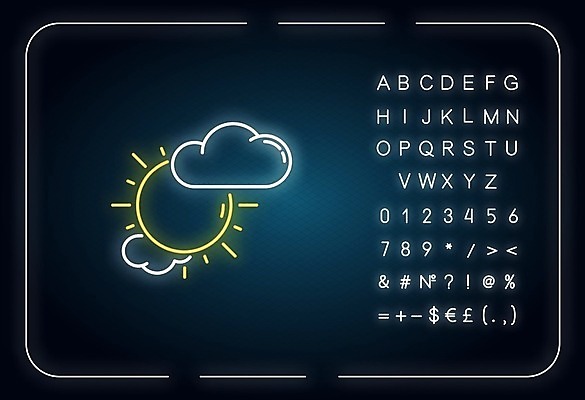 EPS 해외이미지 구름 알파벳 일러스트 날씨 사람없음 파란색 태양 숫자 달러 유로 물음표 퍼센트 느낌표 네온 특수문자 파운드 흐림 골뱅이기호 해외일러스트 자연요소 문자 기호 영어 컬러 돈 특수기호 파일형식 벡터 이미지허브