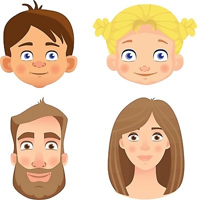 EPS 해외이미지 여자 남자 감정 어린이 인물캐릭터 일러스트 표정 소년 여러명 상반신 성인 세트 머리 호러 해외일러스트 일러캐릭터 캐릭터 다수 사람 신체부위 공포 파일형식 벡터 이미지허브