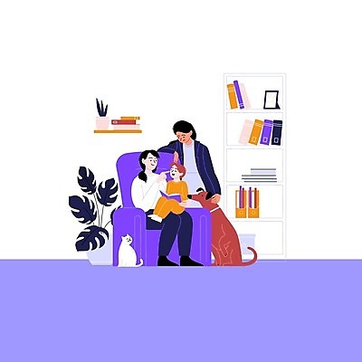 EPS 해외이미지 전신 라이프스타일 여자 남자 행복 화분 반려견 어린이 두마리 일러스트 가족 책장 함께함 앉기 소년 상반신 성인 일상 책 세명 반려동물 소파 고양이 기댐 강아지 동성애자 쓰다듬기 반려묘 성소수자 해외일러스트 동물 감정 가구 컨셉 2 의자 포유류 관계 모션 사람 라이프 생활 개 파일형식 벡터 이미지허브