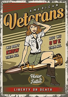 EPS 해외이미지 전신 디자인 여자 포스터 일러스트 군대 한명 앉기 성인 다리꼬기 빈티지 총알 충성 밀리터리 성인여자한명만 해외일러스트 1 패션 무기 컨셉 모션 사람 여자한명만 성인여자만 파일형식 벡터 이미지허브