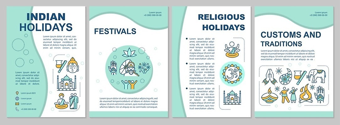 EPS 해외이미지 템플릿 전통 디자인 배너 포스터 종교 문화 선 리플렛 컨셉 일러스트 회사 비즈니스 휴가 팜플렛 타이포그라피 그래픽 세로 초록색 세트 축제 공백 인포그래픽 덮개 축하 발표 잡지 인쇄 인도인 민트 보고서 레이아웃 문서 심플 뉴스레터 조립 전국 프로그램 힌두교 세관 해외일러스트 외국인 문자 컬러 동양인 간행물 뚜껑 허브 파일형식 벡터 관세청 이미지허브