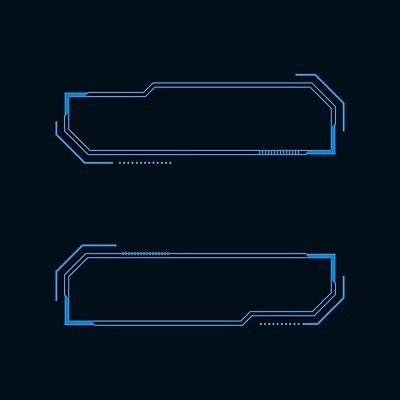 EPS 해외이미지 일러스트 프레임 사람없음 디지털 사이버 UI 인터페이스 SF 해외일러스트 파일형식 벡터 이미지허브