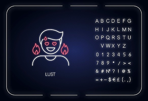 EPS 해외이미지 일러스트 사람모양 사람없음 하트 네온 욕심 불모양 해외일러스트 모양 파일형식 벡터 이미지허브