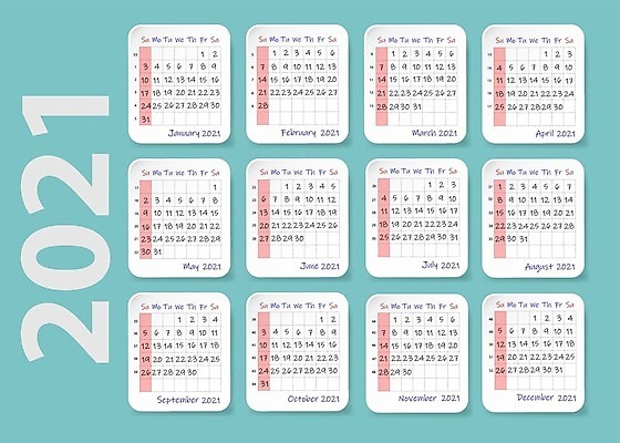 EPS 해외이미지 템플릿 디자인 영어 백그라운드 일러스트 비즈니스 휴가 새로움 이벤트 그래픽 초록색 사무실 숫자 다이어리 웹 달력 흰색 시간 일주일 날짜 12월 4월 6월 9월 11월 5월 연도 책상 페이지 일요일 1월 8월 10월 7월 2월 월 해외일러스트 문자 컬러 가구 컨셉 인터넷 사무용품 요일 파일형식 벡터 이미지허브