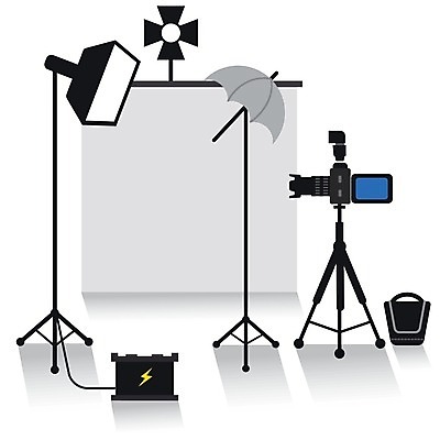 EPS 해외이미지 직업 디자인 일러스트 내부 그래픽 빛 세트 카메라 디지털 스크린 장비 도구 플랫 수집 필름 심볼 사인 베터리 해외일러스트 전자제품 파일형식 벡터 이미지허브