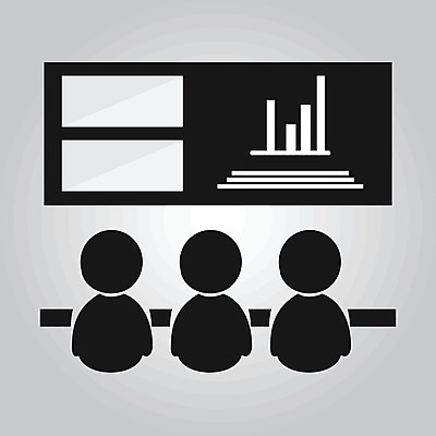 EPS 해외이미지 실루엣 일러스트 비즈니스 학교 회의 사람 픽토그램 검은색 업무 발표 플랫 토론 강의 심볼 직원 사인 인터페이스 해외일러스트 교육 컬러 촬영기법 작업 파일형식 벡터 이미지허브