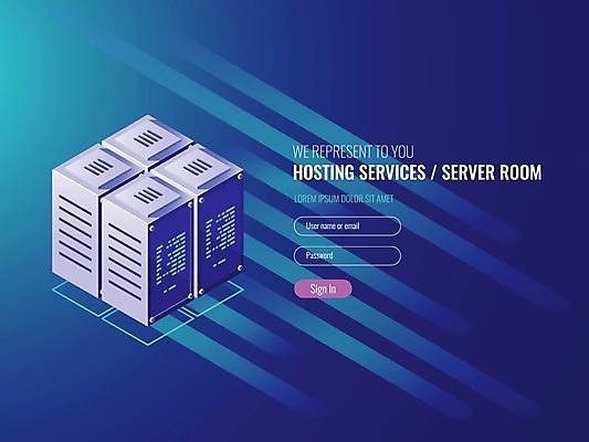 EPS 해외이미지 일러스트 비즈니스 정보기술 사람없음 파란색 디지털 네트워크 서버 해외일러스트 컬러 기술 파일형식 벡터 이미지허브