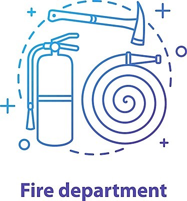 EPS 해외이미지 사람없음 수화기 도끼 소방기구 소방호스 해외일러스트 기구 전화기 호스 파일형식 벡터 이미지허브