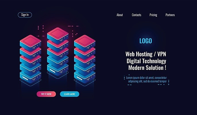 EPS 해외이미지 일러스트 비즈니스 정보기술 사람없음 파란색 디지털 네트워크 데이터베이스 서버 해외일러스트 컬러 기술 파일형식 벡터 이미지허브