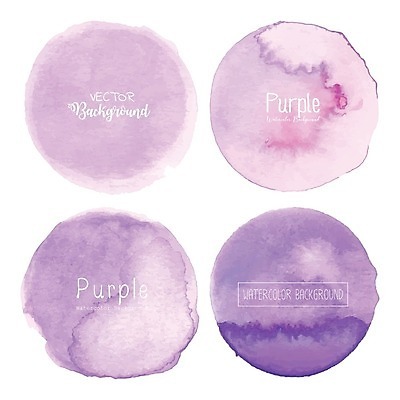 EPS 해외이미지 일러스트 캘리그라피 수채화 타이포그라피 글자캘리그라피 사람없음 보라색 원형 파스텔톤 해외일러스트 도형 문자 컬러 파일형식 벡터 이미지허브