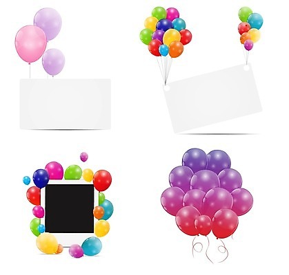 EPS 해외이미지 일러스트 사람없음 컬러풀 풍선 해외일러스트 컬러 파일형식 벡터 이미지허브