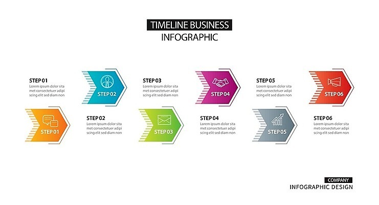 EPS 해외이미지 디자인 일러스트 비즈니스 사람없음 인포그래픽 정보 엘리먼트 타임라인 해외일러스트 파일형식 벡터 이미지허브