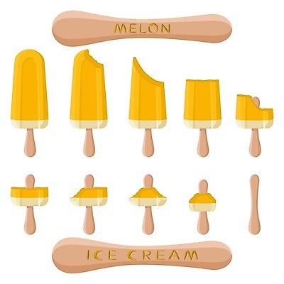 EPS 해외이미지 일러스트 아이스크림 디저트 사람없음 세트 막대기 해외일러스트 음식 파일형식 벡터 이미지허브