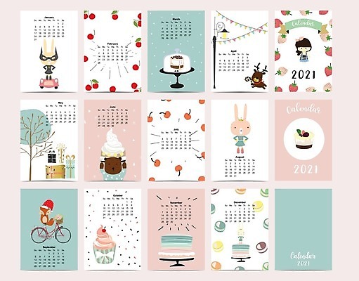 EPS 해외이미지 동물 템플릿 디자인 어린이 백그라운드 패턴 일러스트 곰 디저트 선물 미술 케이크 다이어리 달력 아기 토끼 신용카드 일주일 12월 4월 6월 9월 11월 5월 연도 엽서 여우 1월 8월 10월 7월 2월 월 북마크 파스텔톤 세련 해외일러스트 음식 컬러 무늬 포유류 문화예술 사람 금융 반려동물 사무용품 날짜 편지 파일형식 벡터 이미지허브