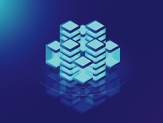 EPS 해외이미지 일러스트 비즈니스 정보기술 사람없음 파란색 디지털 네트워크 데이터베이스 서버 해외일러스트 컬러 기술 파일형식 벡터 이미지허브