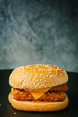 포토 JPG 해외이미지 백그라운드 검은배경 패스트푸드 어류 사람없음 햄버거 생선튀김 해외포토 검은색 수중동물 튀김 인스턴트 파일형식 이미지허브