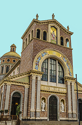 포토 JPG 해외이미지 전통 유럽 기독교 종교 바다 건축양식 사람없음 야외 건물 성당 교회 검은색 이탈리아 천주교 기적 지중해 그리스인 보호구역 수녀원 숭배 옛날 회랑 해외포토 서양인 건축물 건축 나라 컬러 종교건축 복도 구역 파일형식 이미지허브