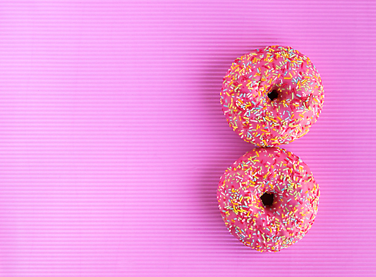 포토 JPG 해외이미지 디저트 사람없음 도넛 달콤 카피스페이스 분홍색배경 해외포토 음식 분홍색 백그라운드 공백 맛 파일형식 이미지허브