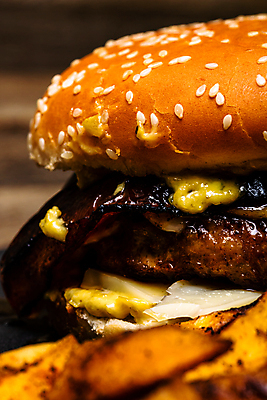 포토 JPG 해외이미지 백그라운드 패스트푸드 근접촬영 사람없음 햄버거 소프트포커스 웨지감자 해외포토 뷰포인트 감자 촬영기법 인스턴트 감자요리 파일형식 이미지허브