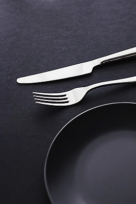 포토 JPG 해외이미지 접시 포크 사람없음 검은색 나이프 심플 미니멀 해외포토 식기 컬러 칼 파일형식 이미지허브