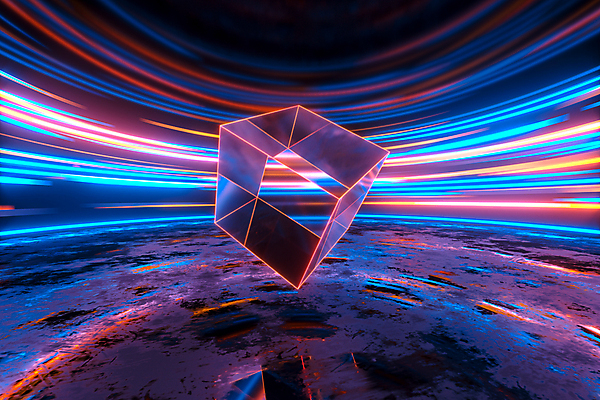 포토 JPG 해외이미지 추상 사람없음 빛 컬러풀 반사 3D 신비 큐브 디지털합성 정사각형 입체도형 프리즘 해외포토 도형 컬러 컨셉 무늬 입체 광학기기 파일형식 이미지허브