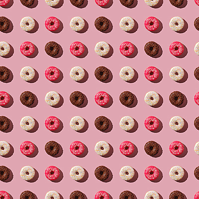 포토 JPG 해외이미지 분홍색 백그라운드 패턴 사람없음 패턴백그라운드 도넛 가득함 해외포토 컬러 무늬 디저트 파일형식 이미지허브