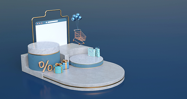 포토 JPG 해외이미지 모바일 사람없음 파란색 쇼핑 3D 상점 스크린 쇼핑카 퍼센트 시장 온라인쇼핑 모바일쇼핑 온라인 해외포토 컬러 카트 특수기호 디지털합성 파일형식 이미지허브