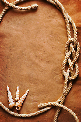 포토 JPG 해외이미지 종이 밧줄 백그라운드 프레임 사람없음 갈색 조개껍데기 엉킴 질감 카피스페이스 해외포토 줄 컬러 조개 공백 파일형식 이미지허브