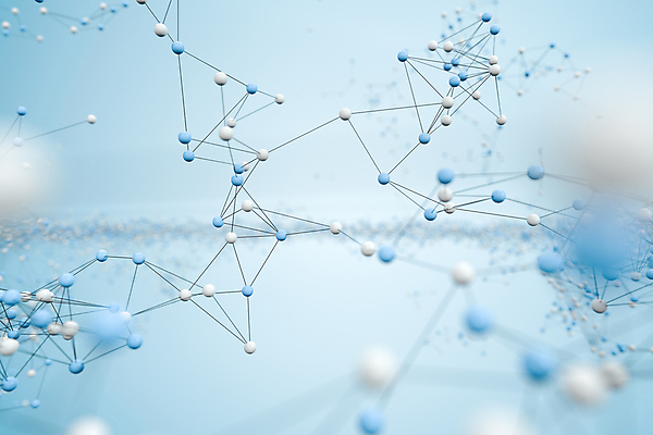 포토 JPG 해외이미지 선 하늘색 백그라운드 사람없음 그래픽 3D 원형 화학 DNA 연결 생물학 원자 기하학 해외일러스트 도형 교육 과학 무늬 파란색 생명공학 디지털합성 파일형식 이미지허브