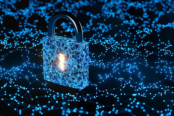 JPG 해외이미지 백그라운드 일러스트 자물쇠 사람없음 파란색 반짝임 디지털 보호 사이버 보안 개인정보 홀로그램 해외일러스트 컬러 컨셉 모션 안전 정보 파일형식 이미지허브