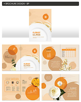 템플릿 접시 꽃잎 꽃 ZIP 패턴 팜플렛 사람없음 자격증 플로리스트 인디자인 INDD 이미지템플릿 식물 직업 식기 무늬 증명서 파일형식