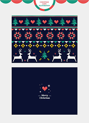 문양 꽃 크리스마스 겨울 패턴 일러스트 크리스마스카드 사람없음 크리스마스트리 루돌프 하트 남색 국내일러스트 AI파일 모양 식물 계절 기념일 컬러 무늬 사슴 카드_감사 파일형식 벡터