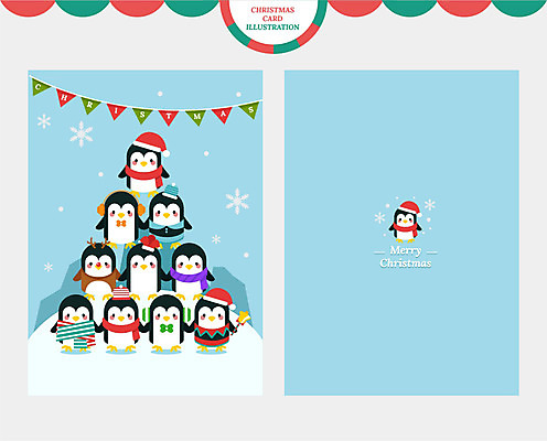 모자 하늘색 크리스마스 겨울 여러마리 일러스트 산타모자 크리스마스카드 사람없음 얼음 목도리 눈 눈송이 펭귄 빙하 가랜드 국내일러스트 AI파일 자연요소 모자_잡화 잡화 계절 기념일 다수 조류 날씨 카드_감사 눈_날씨 파란색 파티용품 파일형식 벡터