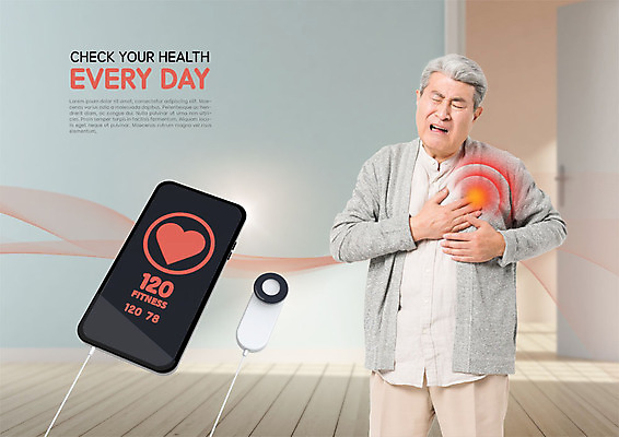 PSD 편집이미지 할아버지 노년 남자 의료기기 건강 경고 한명 사람 상반신 앞모습 스마트폰 건강관리 고통 한국인 심장 찡그림 스마트 70대 가슴통증 고혈압 심장병 심장질환 노인남자한명만 이미지편집 1 감정 뷰포인트 컨셉 의학 표정 관리 동양인 성인 핸드폰 스마트기기 장기_의학 질병 남자한명만 노인남자만 파일형식