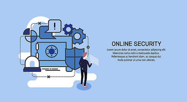 전신 남자 말풍선 일러스트 비즈니스 한명 사람 정장 성인 파란색 직장인 비즈니스맨 플랫 느낌표 톱니바퀴 보안 금고 방패 온라인 비상등 성인남자한명만 랜선라이프 국내일러스트 AI파일 직업 1 라이프스타일 기호 옷 컬러 안전 남자한명만 성인남자만 파일형식 벡터 언택트