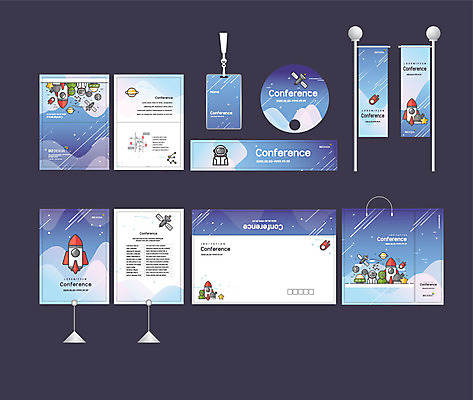 템플릿 배너템플릿 과학 패턴 이벤트 사람없음 세트 쇼핑백 우주 행성 인공위성 로켓 현수막 전단 홍보물 엽서 초대장 우주복 패키지 약도 사원증 박람회 손부채 소봉투 행사세트 행사템플릿 AI파일 배너 옷 지도 무늬 가방 비즈니스 통신 편지봉투 카드_감사 편지 파일형식 벡터