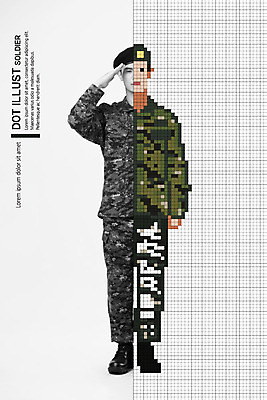 전신 편집이미지 직업 남자 비즈니스 한명 사람 20대 성인 앞모습 군인 한국인 경례 픽셀 성인남자한명만 이미지편집 AI파일 1 뷰포인트 동양인 청년 인사 국군 남자한명만 성인남자만 파일형식 벡터