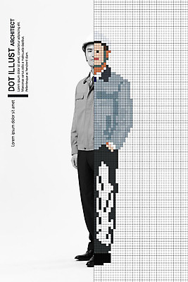 전신 편집이미지 직업 남자 비즈니스 한명 서기 사람 20대 성인 앞모습 한국인 헬멧 건축가 주머니손 픽셀 성인남자한명만 이미지편집 AI파일 1 뷰포인트 모션 동양인 청년 보호장비 남자한명만 성인남자만 파일형식 벡터