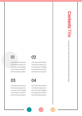 템플릿 내지 점선 선 회사 비즈니스 사람없음 컬러풀 업무 원형 스마트 프레젠테이션 문서템플릿 서식 문서 제안서 목차 이미지템플릿 AI파일 도형 컬러 컨셉 작업 파일형식 벡터