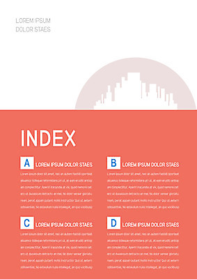 템플릿 내지 비즈니스 그림자 빌딩 사람없음 주황색 도시 프레젠테이션 문서템플릿 서식 문서 제안서 목차 이미지템플릿 AI파일 컬러 건물 파일형식 벡터