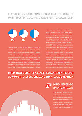 템플릿 내지 그래프 그림자 빌딩 사람없음 주황색 도시 프레젠테이션 문서템플릿 서식 문서 제안서 이미지템플릿 AI파일 컬러 건물 파일형식 벡터