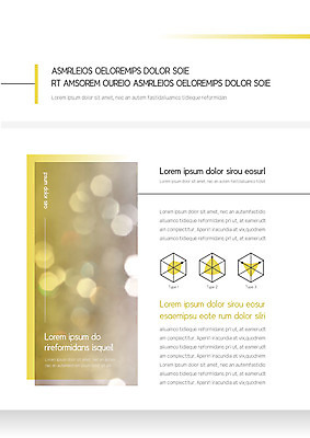 템플릿 내지 비즈니스 그래프 사람없음 빛 노란색 사각형 프레젠테이션 문서템플릿 서식 문서 보케 제안서 이미지템플릿 AI파일 도형 컬러 파일형식 벡터