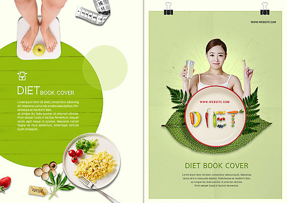 PSD 템플릿 접시 표지디자인 북디자인 출판디자인 여자 표지 리플렛 포크 다이어트 2단접지 북커버 나뭇잎 줄자 한명 사람 팜플렛 상반신 20대 성인 연두색 건강관리 주스 한국인 하반신 다리 체중계 식단 저칼로리식단 성인여자한명만 이미지템플릿 1 식기 음료 잎 자 건강 관리 동양인 청년 신체부위 초록색 저칼로리 여자한명만 성인여자만 파일형식