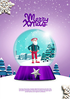 전신 PSD 편집이미지 노년 남자 행복 포스터 별 크리스마스 겨울 한명 사람 산타클로스 보라색 장식볼 눈송이 스노글로브 연말 노인남자한명만 오너먼트 이미지편집 자연요소 1 계절 기념일 감정 컬러 크리스마스장식 눈_날씨 성인 장식 남자한명만 노인남자만 파일형식