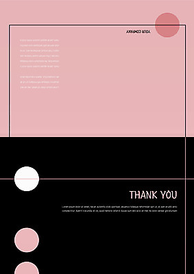 템플릿 분홍색 카드템플릿 사람없음 검은색 원형 감사카드 감사 이미지템플릿 AI파일 카드프레임 도형 감정 컬러 카드_감사 프레임 파일형식 벡터
