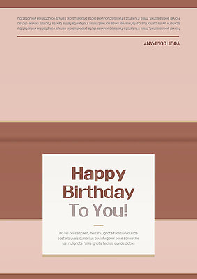 템플릿 분홍색 카드템플릿 사람없음 갈색 축하 축하카드 생일축하 생일카드 이미지템플릿 AI파일 카드프레임 컬러 컨셉 카드_감사 프레임 생일 파일형식 벡터