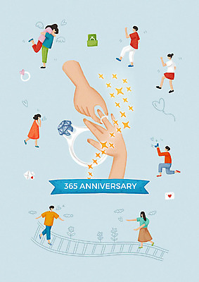 전신 PSD 손 커플 여자 기념일 남자 꽃 행복 프로포즈 일러스트 안기 포옹 사랑 사람 여러명 성인 신체부위 파란색 기찻길 하트 반지 편지 풍선 실버데이 국내일러스트 모양 식물 감정 컬러 다수 장신구 관계 모션 이벤트 파일형식